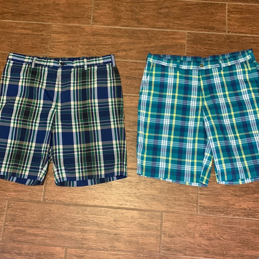 Bundle 2 pairs of gold shorts size 36. Izod and PGA Tour brands